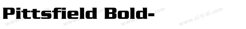 Pittsfield Bold字体转换